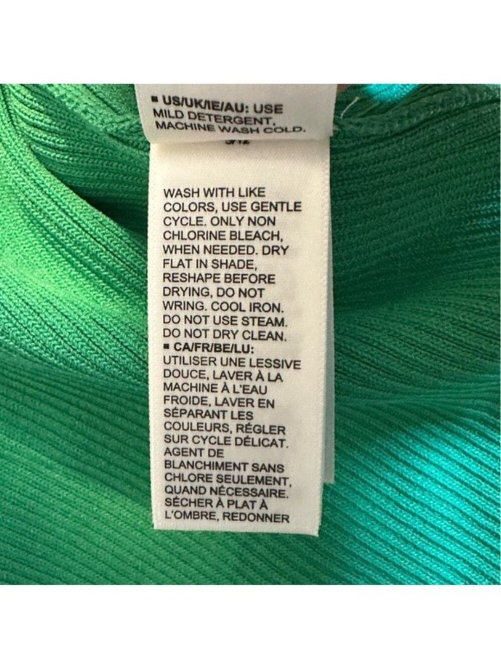 The Drop XL Yasmin Ribbed Midi Tank Dress Sleeveless Stretch Jade Minimalist NWT - Picture 7 of 9